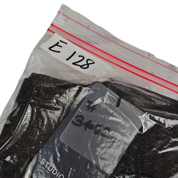 Studio Suits Custom Made Brown Tweed Vest Button Closure Adjustable Back Strap S - Picture 10 of 10